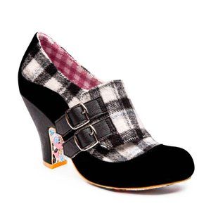 Irregular Choice Wandas Wish Retro Heel Black and White EU39/US8.5